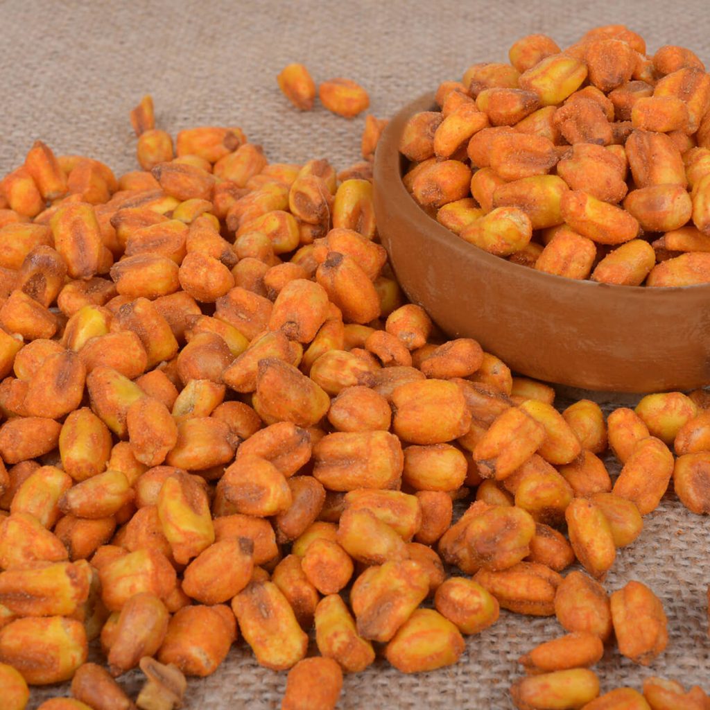 Fried Corn Snack With Paprika Seasoning Anka Kuruyemiş